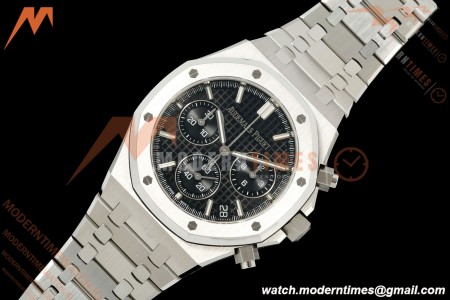 Audemars Piguet - Royal Oak 26240ST 50th Anniversary 41mm SS/SS Black SWF Dial DDF DD4401