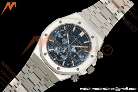 Audemars Piguet - Royal Oak 26240ST 50th Anniversary 41mm SS/SS Blue SWF Dial DDF DD4401