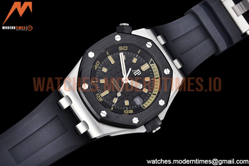 Audemars Piguet - Royal Oak Offshore Diver 15720 SS/RU Black ZF A4308