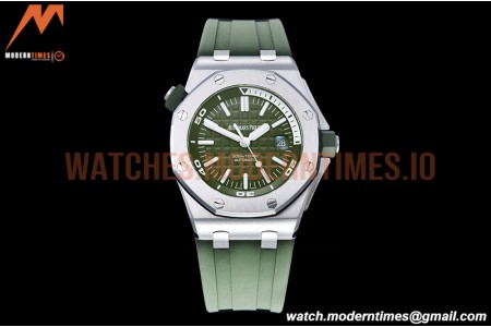 Audemars Piguet - Royal Oak Offshore Diver 15710 SS/RU Green APSF A3120