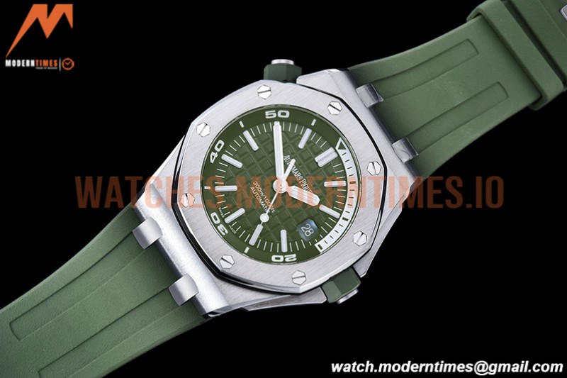Audemars Piguet - Royal Oak Offshore Diver 15710 SS/RU Green APSF A3120