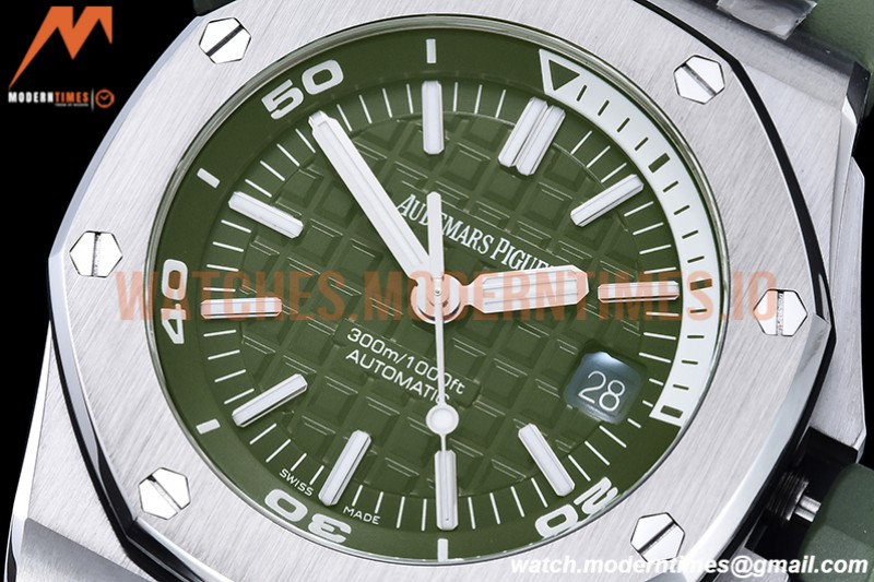 Audemars Piguet - Royal Oak Offshore Diver 15710 SS/RU Green APSF A3120