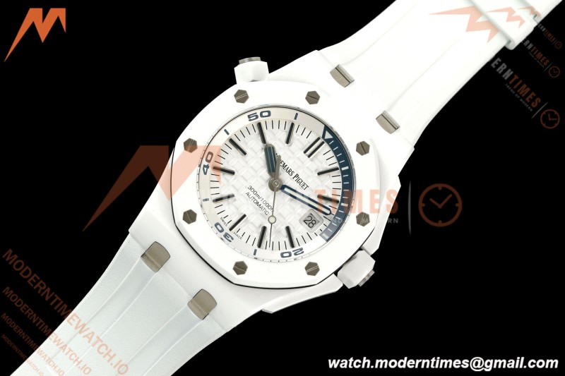 Audemars Piguet - Royal Oak Diver 15707CB CER/RU White APSF A3120