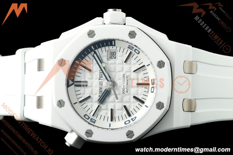 Audemars Piguet - Royal Oak Diver 15707CB CER/RU White APSF A3120