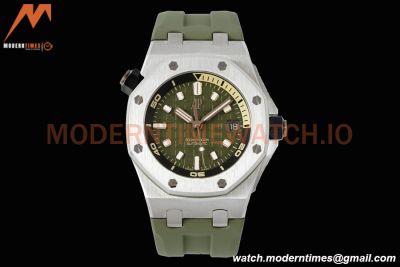 Audemars Piguet - Royal Oak Diver 15720ST 42mm SS/RU Green APSF A4308