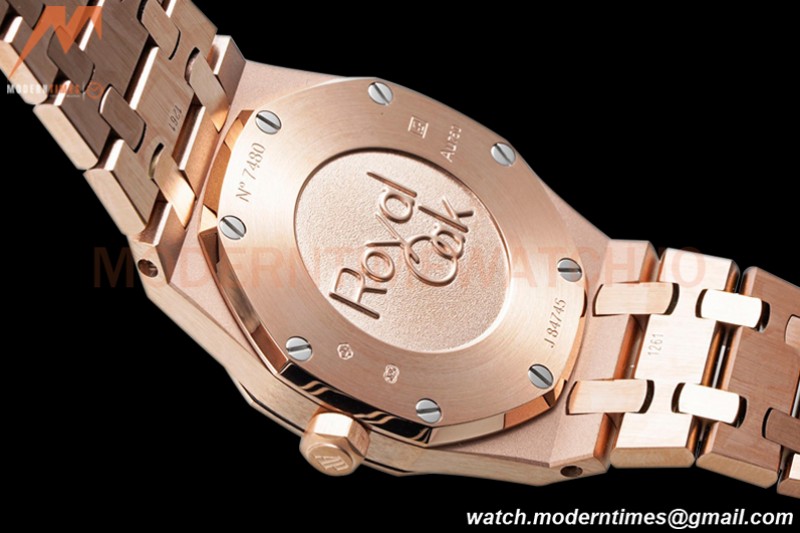 Audemars Piguet - Royal Oak Ladies 67651OR 33mm Dia RG/RG RG/Stk ZF Swiss Qtz