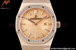 Audemars Piguet - Royal Oak Ladies 67651OR 33mm Dia RG/RG RG/Stk ZF Swiss Qtz