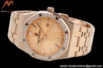 Audemars Piguet - Royal Oak Ladies 67651OR 33mm Dia RG/RG RG/Stk ZF Swiss Qtz