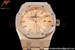 Audemars Piguet - Royal Oak Ladies 67651OR 33mm Dia RG/RG RG/Stk ZF Swiss Qtz