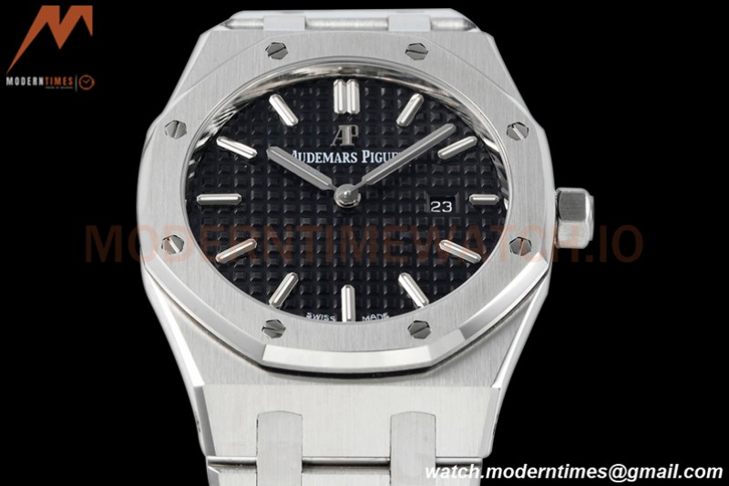 Audemars Piguet - Royal Oak Ladies 67650ST 33mm SS/SS Blk/Stk ZF Swiss Qtz