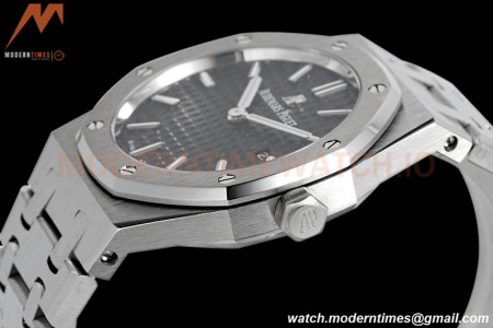Audemars Piguet - Royal Oak Ladies 67650ST 33mm SS/SS Blk/Stk ZF Swiss Qtz