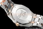 Audemars Piguet - Royal Oak Ladies 67651SR 33mm Dia RG/SS Wht/Stk ZF Swiss Qtz
