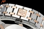 Audemars Piguet - Royal Oak Ladies 67651SR 33mm Dia RG/SS Wht/Stk ZF Swiss Qtz