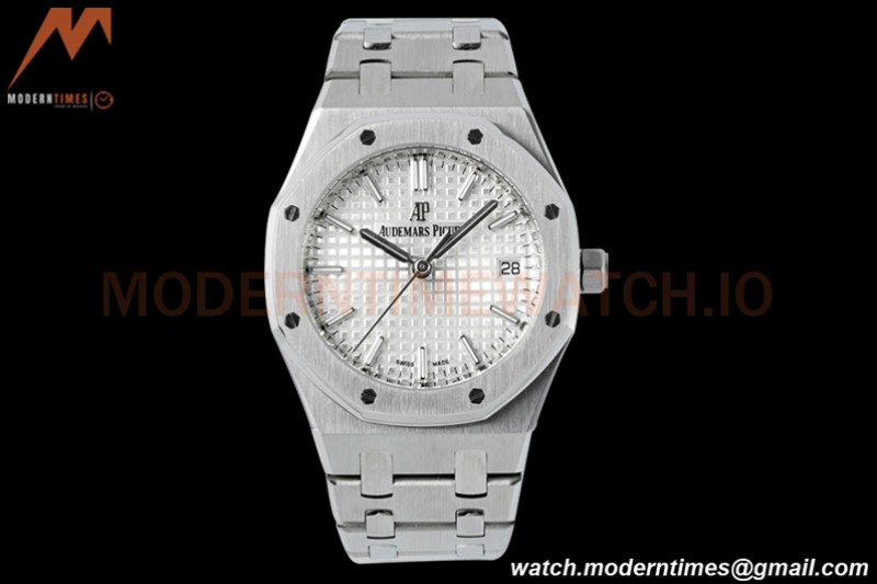 Audemars Piguet - Royal Oak Ladies 34mm 77350ST SS/SS White ZF A5800