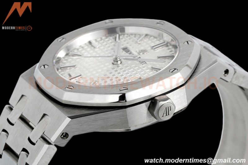 Audemars Piguet - Royal Oak Ladies 34mm 77350ST SS/SS White ZF A5800