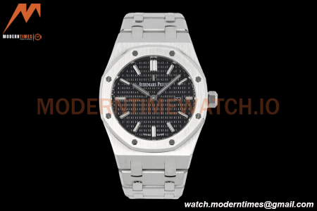 Audemars Piguet - Royal Oak Ladies 67650ST 33mm SS/SS Blk/Stk ZF Swiss Qtz