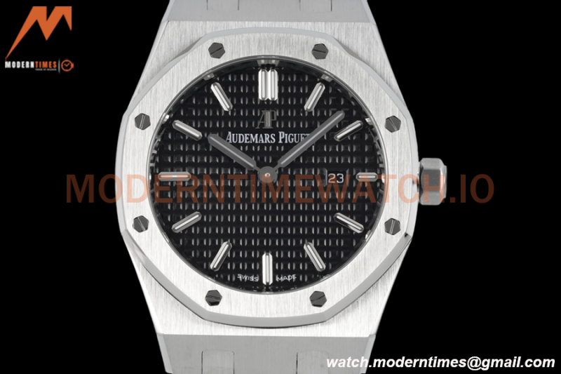 Audemars Piguet - Royal Oak Ladies 67650ST 33mm SS/SS Blk/Stk ZF Swiss Qtz