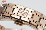 Audemars Piguet - Royal Oak Ladies 67650OR 33mm RG/RG Brn/Stk ZF Swiss Qtz