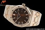 Audemars Piguet - Royal Oak Ladies 67650OR 33mm RG/RG Brn/Stk ZF Swiss Qtz