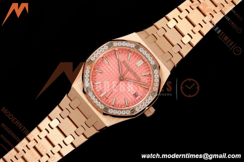 Audemars Piguet - Royal Oak Ladies 77450OR 34mm RG/RG Pink Dial 8F A5800 | 오데마 피게 - 로얄 오크 레이디스 77450OR 34mm RG/RG 핑크 다이얼 8F A5800