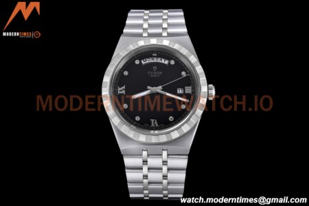 Tudor - Royal 28600 41mm SS/SS Black/Dia/Rmn GDF MY8215