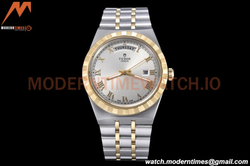 Tudor - Royal 28603 41mm SS/YG Silver/Rmn GDF MY8215