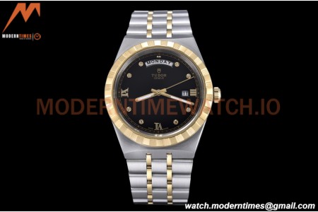 Tudor - Royal 28603 41mm SS/YG Black/Dia/Rmn GDF MY8215