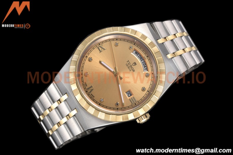 Tudor - Royal 28603 41mm SS/YG Gold/Dia/Rmn GDF MY8215