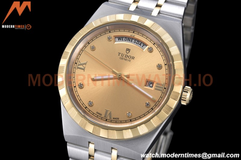 Tudor - Royal 28603 41mm SS/YG Gold/Dia/Rmn GDF MY8215