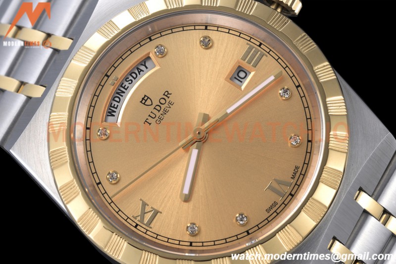 Tudor - Royal 28603 41mm SS/YG Gold/Dia/Rmn GDF MY8215
