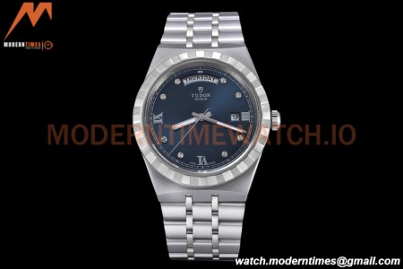 Tudor - Royal 28600 41mm SS/SS Blue/Dia/Rmn GDF MY8215