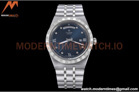 Tudor - Royal 28600 41mm SS/SS Blue/Dia/Rmn GDF MY8215