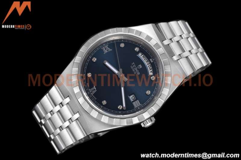 Tudor - Royal 28600 41mm SS/SS Blue/Dia/Rmn GDF MY8215