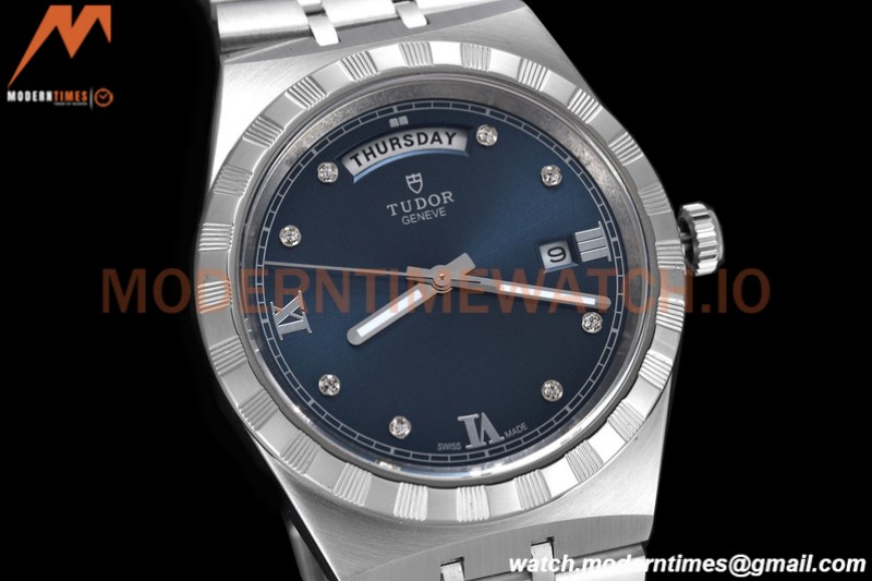 Tudor - Royal 28600 41mm SS/SS Blue/Dia/Rmn GDF MY8215