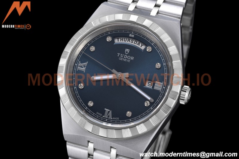 Tudor - Royal 28600 41mm SS/SS Blue/Dia/Rmn GDF MY8215