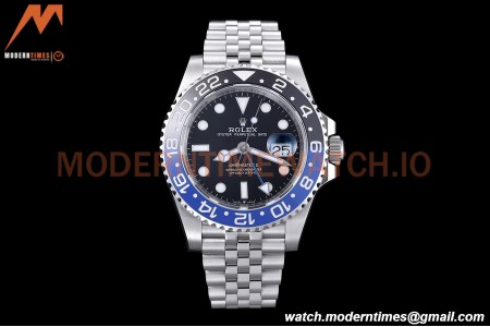 Rolex - GMT II 126710 Jub 40mm 904L SS/SS Black EWF VR3285 CHS
