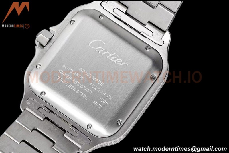 Cartier - Santos De Cartier Mens Automatic 40mm Diamond YG/SS Dia/Ara TWF A2824