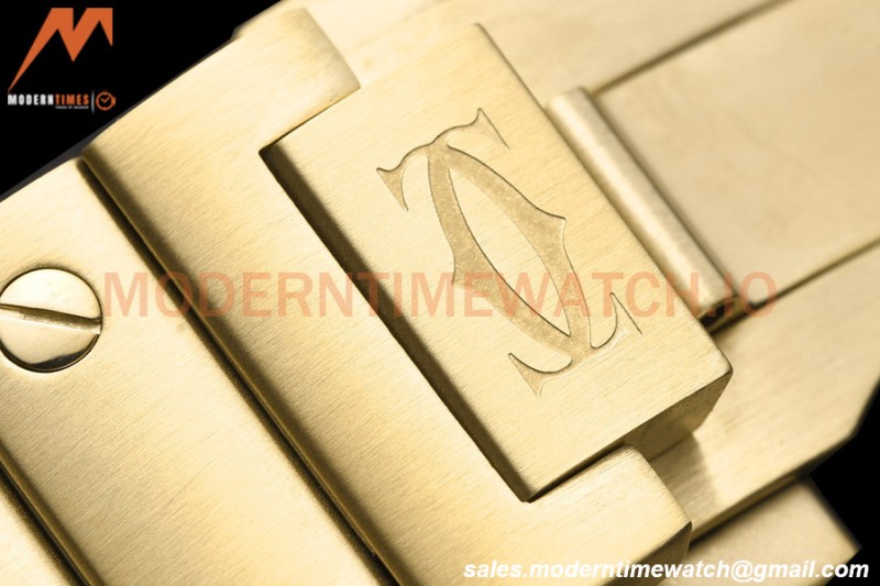 Cartier - Santos De Cartier Automatic 35mm YG/YG White Opaline GF MY9039