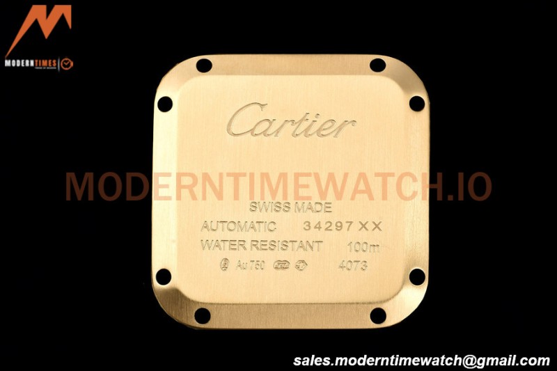 Cartier - Santos De Cartier Automatic 35mm YG/YG White Opaline GF MY9039