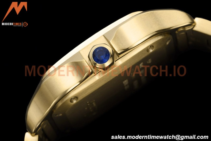 Cartier - Santos De Cartier Automatic 35mm YG/YG White Opaline GF MY9039
