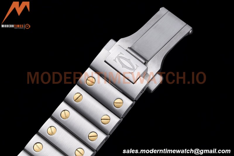 Cartier - Santos De Cartier Automatic 35mm YG/SS White Opaline GF MY9039