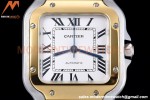 Cartier - Santos De Cartier Automatic 35mm YG/SS White Opaline GF MY9039