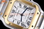 Cartier - Santos De Cartier Automatic 35mm YG/SS White Opaline GF MY9039