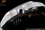 Cartier - Santos De Cartier 35mm Automatic Full Diams SS/SS White BVF MY9039