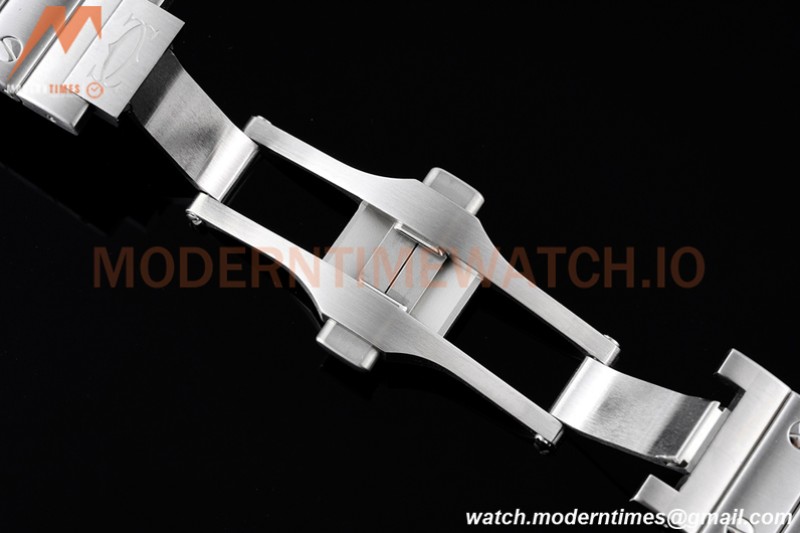 Cartier - Santos De Cartier 35mm Automatic Full Diams SS/SS White BVF MY9039