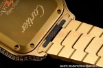 Cartier - Santos De Cartier 35mm Automatic Full Diams YG/YG White BVF MY9039