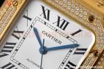 Cartier - Santos De Cartier 35mm Automatic Full Diams YG/YG White BVF MY9039
