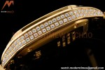 Cartier - Santos De Cartier 35mm Automatic Full Diams YG/YG White BVF MY9039