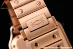 Cartier - Santos De Cartier 35mm Automatic Full Diams RG/RG White BVF MY9039