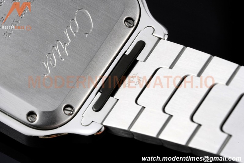 Cartier - Santos De Cartier 35mm Automatic RG/SS White BVF MY9039
